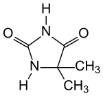 Strukturformel von 5,5-Dimethylhydantoin