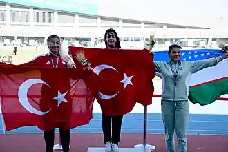 Nargiza Kuchkarova (rechts) bei den Islamic Solidarity Games 2022 in Konya