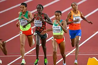 Dawit Seyaum bei den Weltmeisterschaften 2022 in Eugene