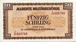 50 Schilling Vorderseite