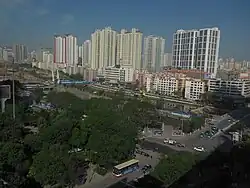 Stadtzentrum von Xining (2015)