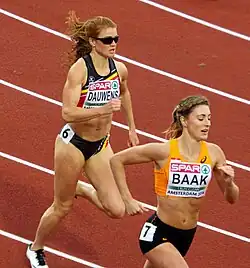 Zweites Semifinale: Bianca Baak (ausgeschieden) und Axelle Dauwens (ausgeschieden)