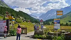 Blick vom Startpunkt taleinwärts