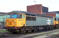 56 066 abgestellt in Saltley (1987)