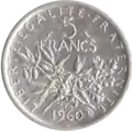5 Francs, Frankreich