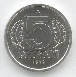 Vorderseite 5 Pfennig
