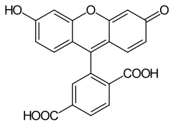 Strukturformel von 6-Carboxyfluorescin