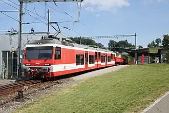 BDeh 3/6 25 im Bahnhof Heiden