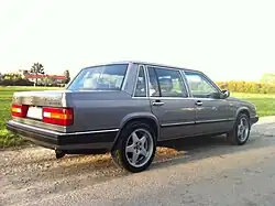 Volvo 760, Heckansicht modifizierte Ausführung (1989–1990)