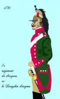 7e Régiment de dragons, nach 1791