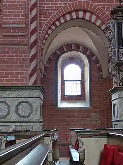 Ein Fenster des Südseitenschiffs