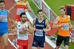 Zieleinlauf des ersten&nbsp;Semifinals