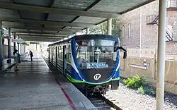 Sonderfall eines Einzelwagens auf Basis des Typs 81-717/714 in Jerewan (Metrowagonmasch)