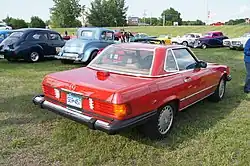 560 SL (US-Ausführung), Heckansicht