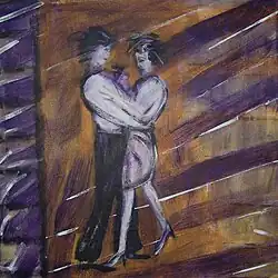 Gemälde von einem tanzenden Paar