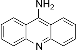 Strukturformel von 9-Aminoacridin
