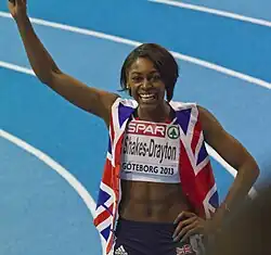 Die EM-Dritte von 2010 Perri Shakes-Drayton erreichte Platz&nbsp;sechs