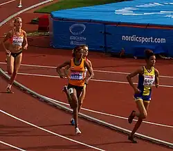 Vizeeuropameisterin Meraf Bahta – hier als Führende im 5000-Meter-Finale 2014, als sie Europameisterin&nbsp;wurde