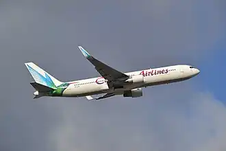 Boeing 767-300 der Caribbean Airlines