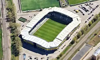 Die A. Le Coq Arena im Mai 2024