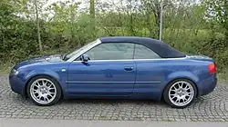 A4 Cabrio mit geschlossenem Verdeck