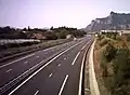 Die Autoroute A51 bei La Saulce