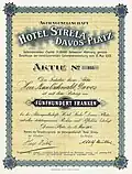 Aktie der AG Hotel Strela Davos-Platz vom 12. Mai 1903