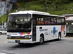 Abfahrtsort für Touristenbusse