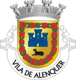 Schwarzer Alaunt im Wappen der Stadt Alenquer