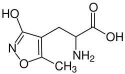 Strukturformel von (±)-AMPA