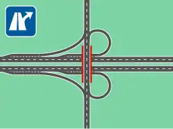 Höhenfreie Teilanschlussstelle