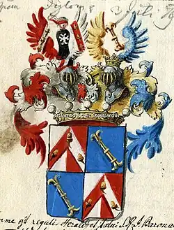 Wappen der Freiherren Münch von Bellinghausen, 1794