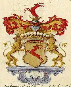 Wappen der Grafen von Wallwitz (1762)