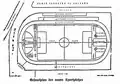 Plan des neuen Drusus-Stadions in der Alpenzeitung vom 10. Oktober 1929