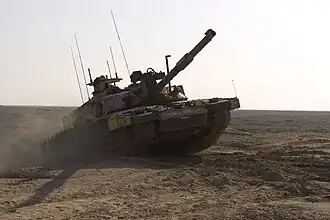 Die SCOTS DG mit dem Challenger 2-Kampfpanzer beim Manöver in Basra, 2008