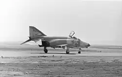 Eine RF-4E Phantom II Orev der 119. Staffel „Bat“ auf Tel Nof im Jahr 1974 kurz nach dem Jom-Kippur-Krieg