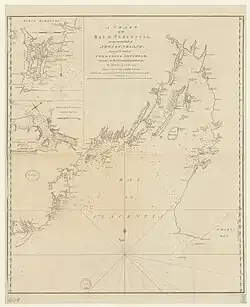 Karte der Bucht, 1772