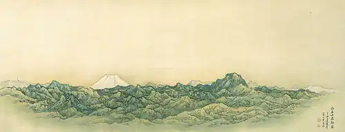 Landschaft mit Berg Fuji