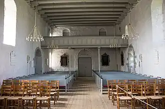 Kirchenschiff Blick nach Westen