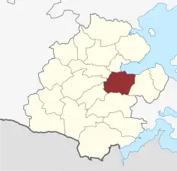 Lage des Ensted Sogn in der Aabenraa Kommune