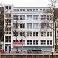 Ehemaliges Geschäftshaus, Kleiderfabrik "Jobi", Aachener Straße 421, Köln. Architektenː H. Goldschmidt und O.M. Ungers (1952/53)