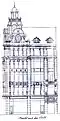 Fassadenentwurf für den Neubau, 1909