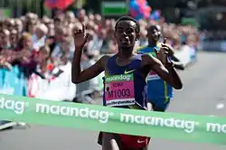 Abera Kuma – hier bei einem Straßenlauf im Jahr 2010 – kam auf den fünften&nbsp;Platz