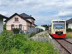 Sanierter Bahnsteig Meßkirch, Juli 2021
