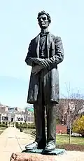Statue Abraham Lincolns in Cincinnati