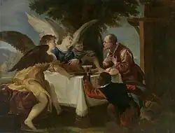 Abraham und die drei Engel, 1667–1668, 109 × 145 cm, Prado, Madrid
