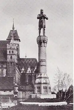 Das Abstimmungsdenkmal in Marienburg (vor 1930)