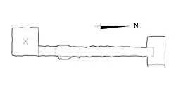 Grabkammer der Lepsius-I-Pyramide (Aufsicht)