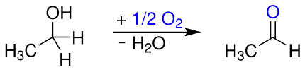 Milde Oxidation von Ethanol zu Acetaldehyd