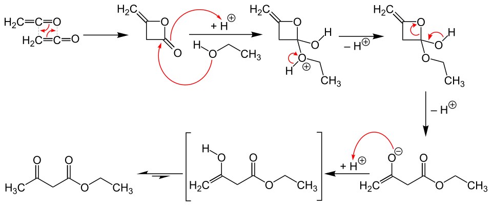 Synthese von Acetessigsäureethylester